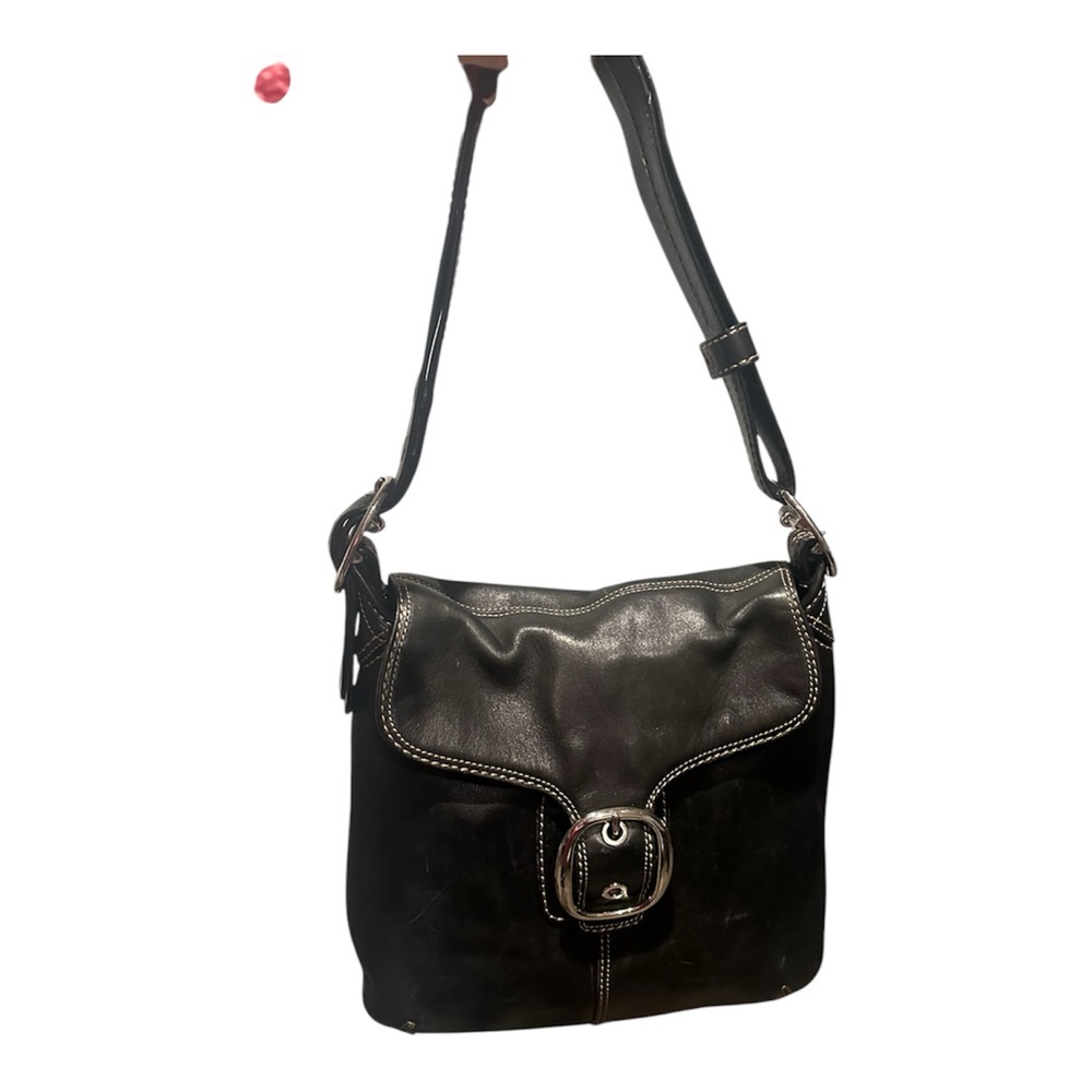 Black Leather Shoulder Bag